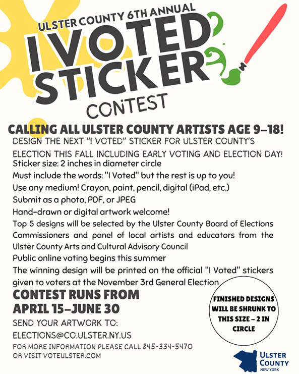 I Voted Sticker Contest Flyer 2026